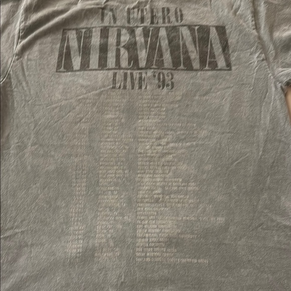 NIRVANA Vintage Gray Short Sleeve Tee - Picture 4 of 4